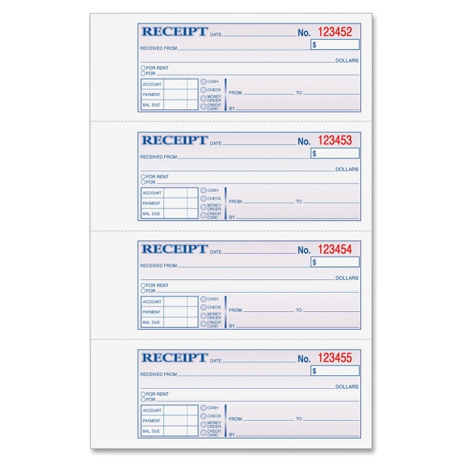 How To Fill Out A Money Rent Receipt Book BlazeBoothe s Blog