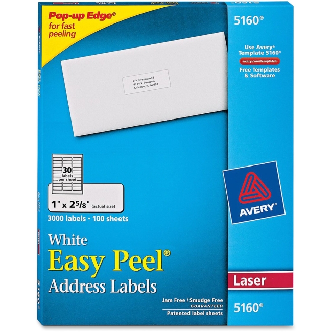 Easy Peel Labels Use Avery Template 5160Download Free Software Programs 