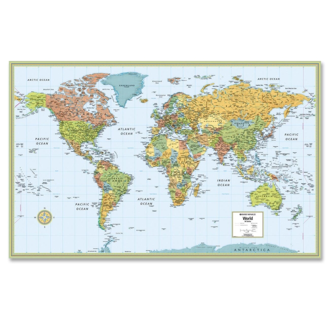 Rand McNally World Wall Map 52895993X RAN52895993X