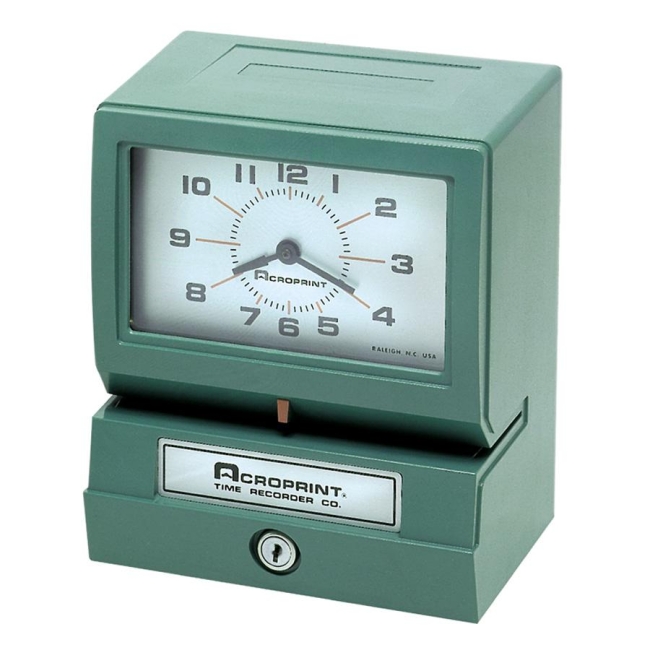 Electronic Time Clock & Recorder Acroprint Time 01-2070-411 ACP012070411