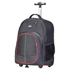 Targus 16" Compact Rolling Backpack (Black/Red) TSB75001US