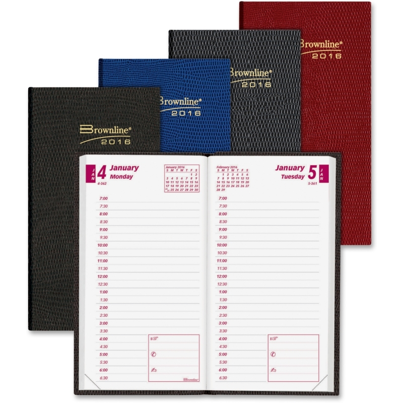 Bonded Leather Daily Executive Planner Dominion Blueline, Inc CBE504ASX ...