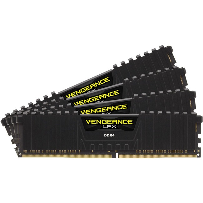 Corsair Vengeance LPX 32GB (4x8GB) DDR4 DRAM 3600MHz C18 Memory Kit - Black CMK32GX4M4B3600C18