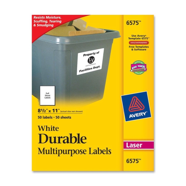 Avery Permanent Durable Label 6575