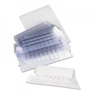 Universal Hanging File Folder Plastic Index Tabs, 1/5-Cut Tabs, Clear, 2.25" Wide, 25/Pack UNV42215 UNV42215EE