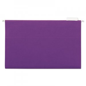 Universal Deluxe Bright Color Hanging File Folders, Legal Size, 1/5-Cut Tab, Violet, 25/Box UNV14220