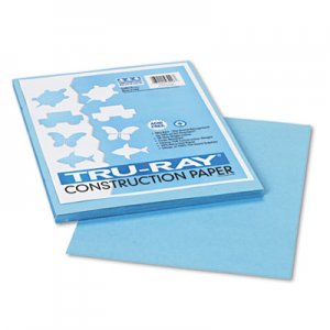 SunWorks Construction Paper, 58 lbs., 12 x 18, Bright Blue, 50