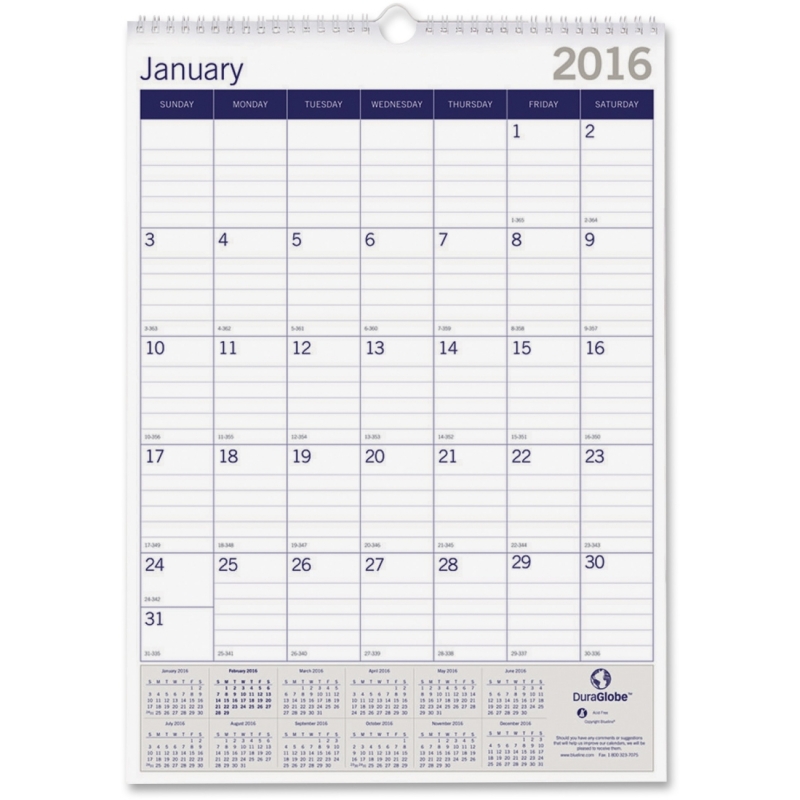 Brownline Brownline Monthly Desk Pad Calendar C1731 REDC1731