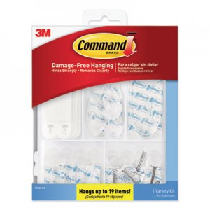 Command Clear Hooks and Strips, Plastic, Asst, 16 Picture Strips/15