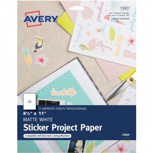 Avery Printable Sticker Paper 03383 AVE03383
