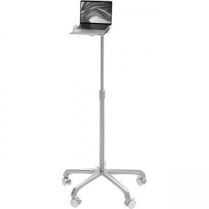 CTA Digital Height-Adjustable Floor Stand with Laptop Holder LT-HFS2
