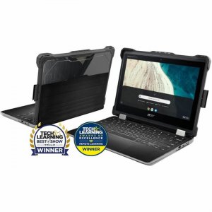 MAXCases Extreme Shell-L for Acer R851T Spin 512 Chromebook 12" (Black) AC-ESL-R851T-BLK