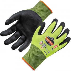 Ergodyne ProFlex Hi-Vis Nitrile-Coated Cut-Resistant Gloves - A2 DSX 17975 EGO17975 7022