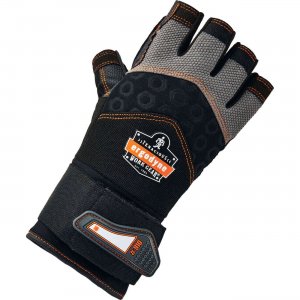 Ergodyne ProFlex Half-Finger Impact Gloves + Wrist Support 17713 EGO17713 910