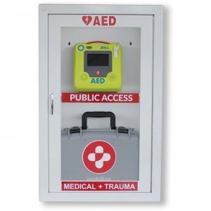 ZOLL Medical AED Combo Wall Cabinet with Alarm 891100048001 ZOL891100048001