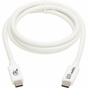 Tripp Lite by Eaton USB4 40Gbps Cable (M/M) - USB-C, 8K 60 Hz, 240W PD Charging, White, 1 m