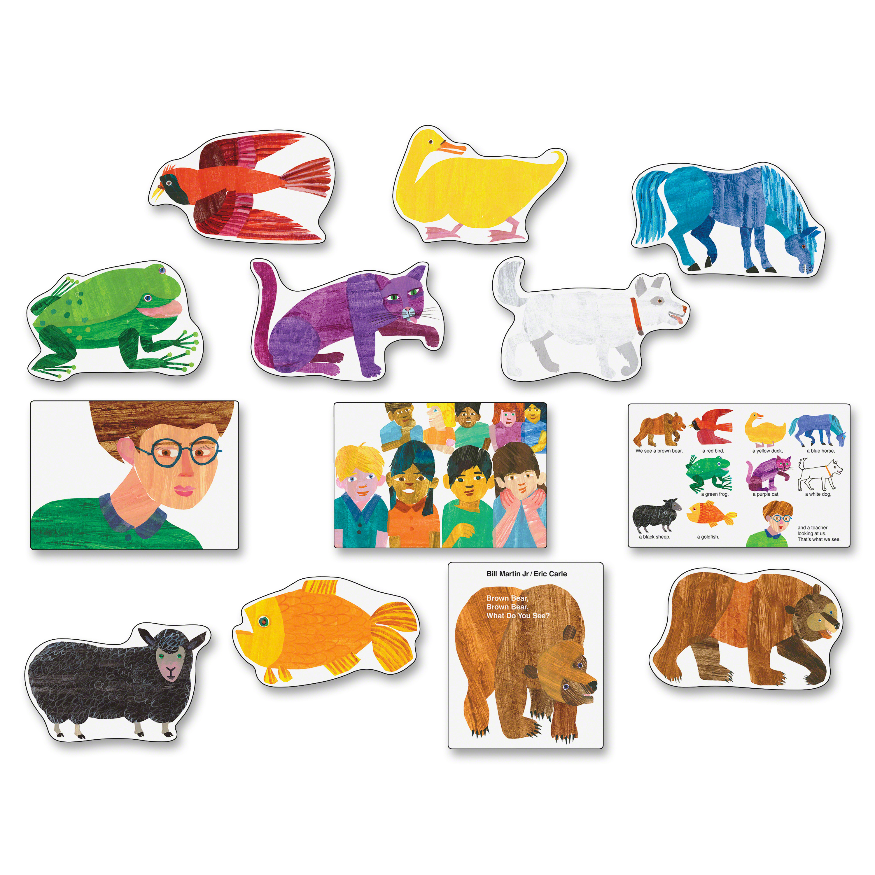 Bulletin Boards Office Products 110134 What Do You See Bulletin Board Set Carson Dellosa Brown Bear Brown Bear